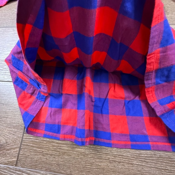 J. Crew Factory Crewcuts Girls Red/Blue Buffalo Plaid Dress, Sz 7, NWT, Holiday - Picture 8 of 12